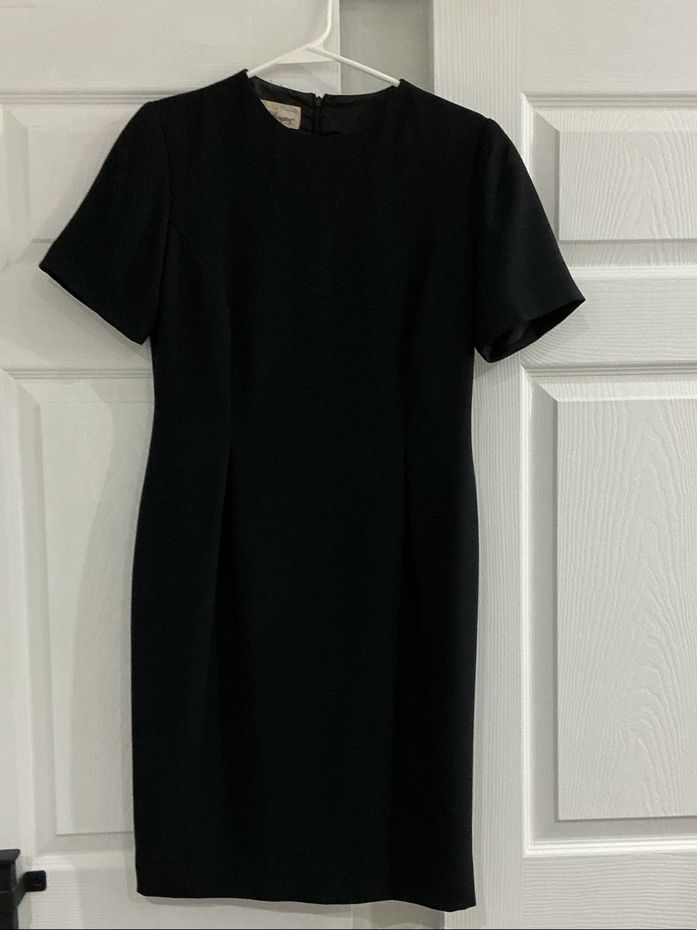 Worthington Black Short-Sleeve Mini Dress